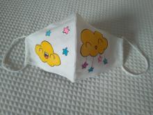 Mascarilla infantil pintada a mano