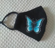 Mascarilla adulto pintada a mano