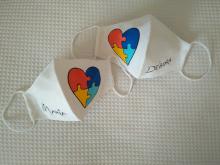 Mascarilla adulto pintada a mano